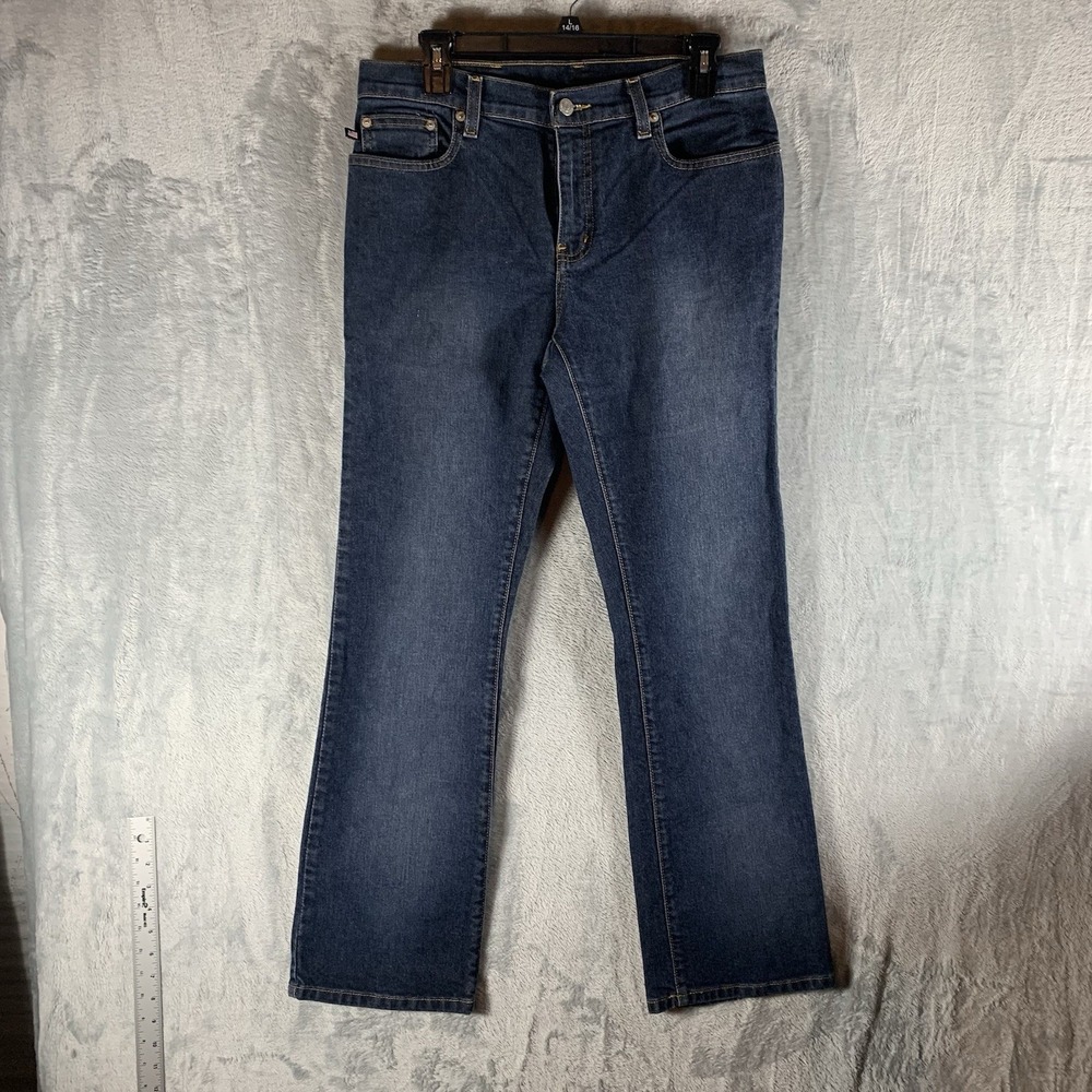 RL Polo Ralph Lauren Women's Jeans 8 Stretch Bootcut Mid Rise Medium Wash Denim